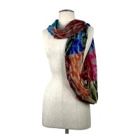Felt Infinity Scarf Bluish 